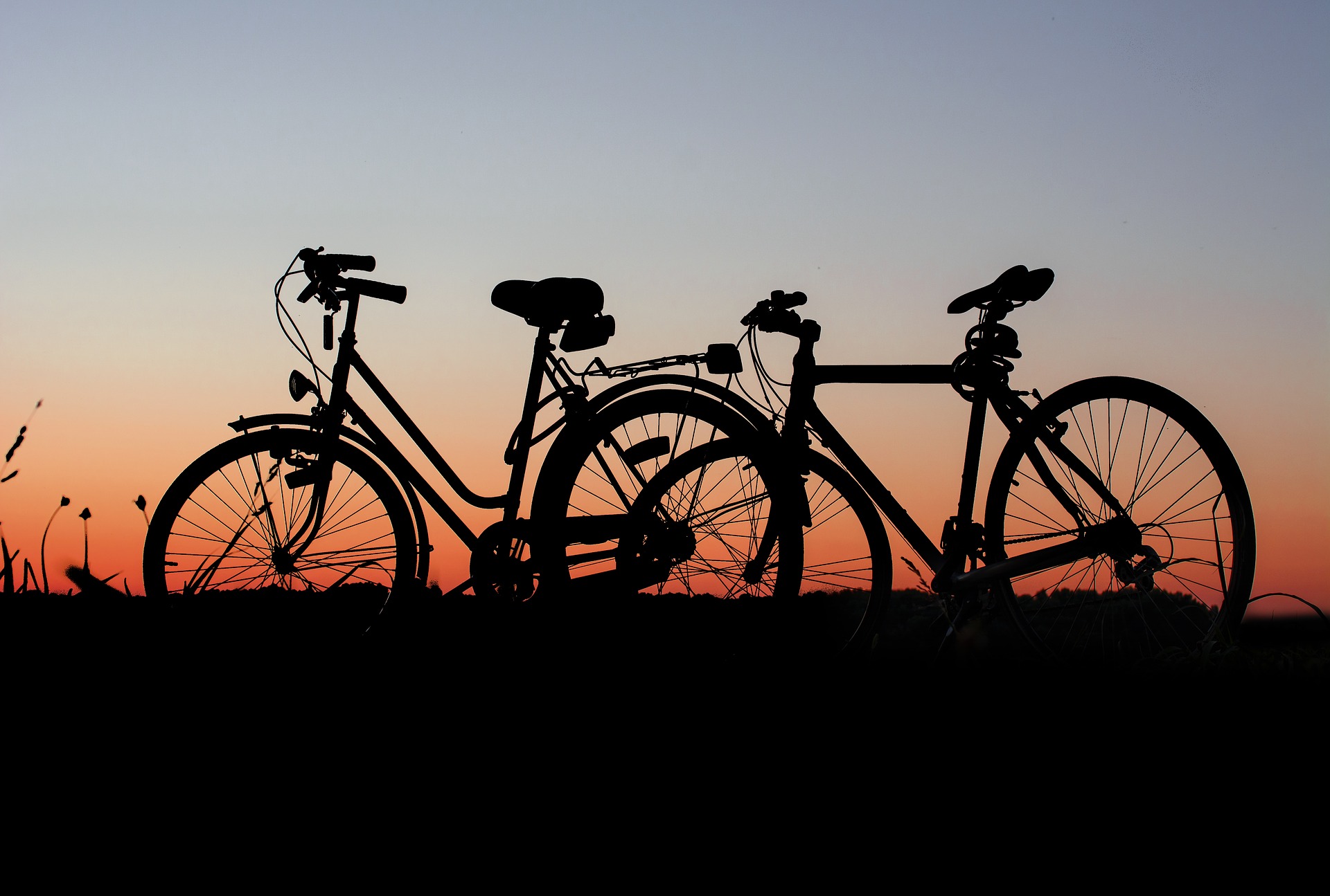 Hintergrund Fahrräder